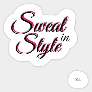 Gym workout Shirt | Sweat in Style 003 Sticker